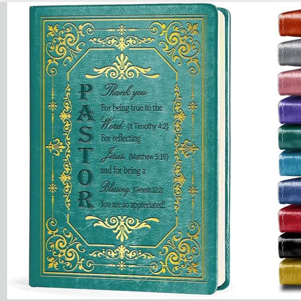 Teal and Gold Pastor Journal new